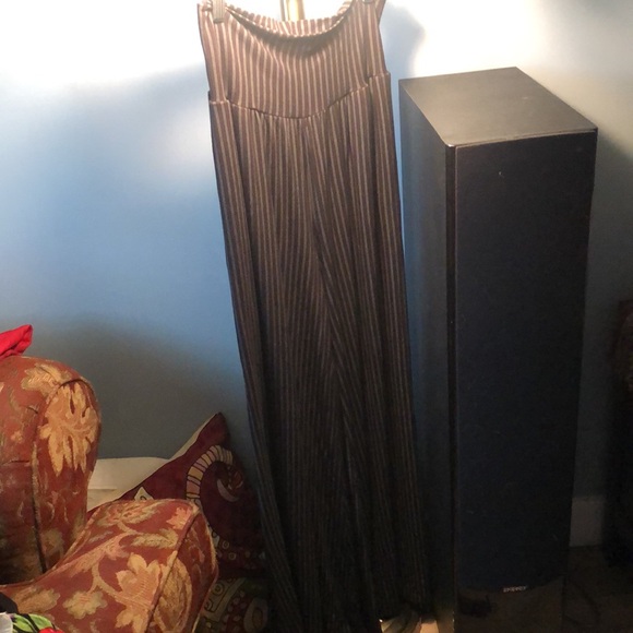 Blue sky, pinstripe 10 to 12 palazzo pant black wide leg - Picture 6 of 8